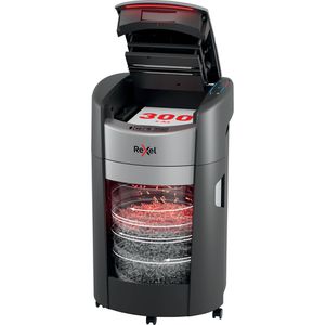 Rexel Aktenvernichter 2025300XEU ShredMax Autofeed+ 300X, 300 Blatt Autofeed, 25 Liter, 4x10 mm Partikelschnitt, P-4