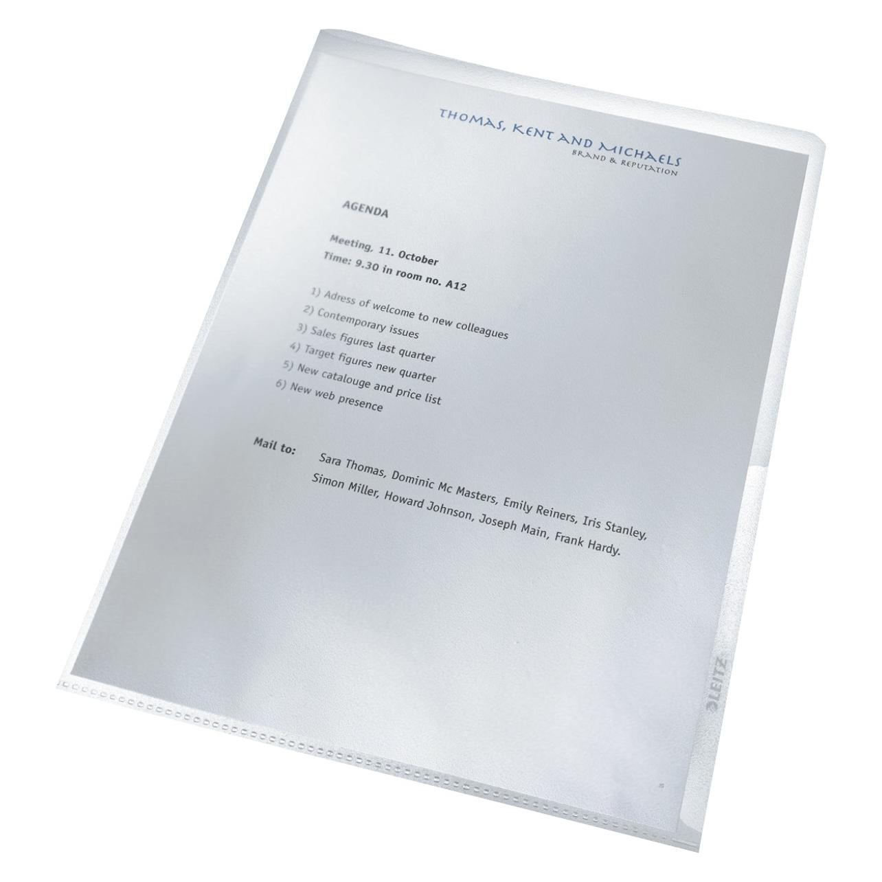 Leitz Sichtmappe Recycle A4 Transparent (A4, 1x) (4001-00-03)