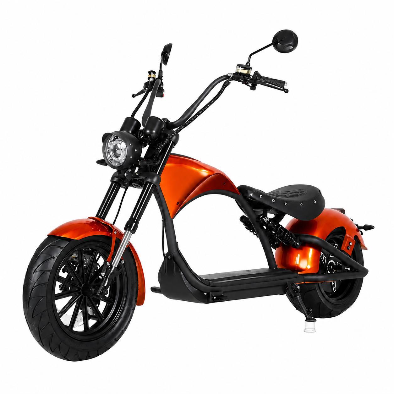 E-Chopper mit Straßenzulassung 2000W, 60V 30AH 45km/h Citycoco Elektroroller COC EEC