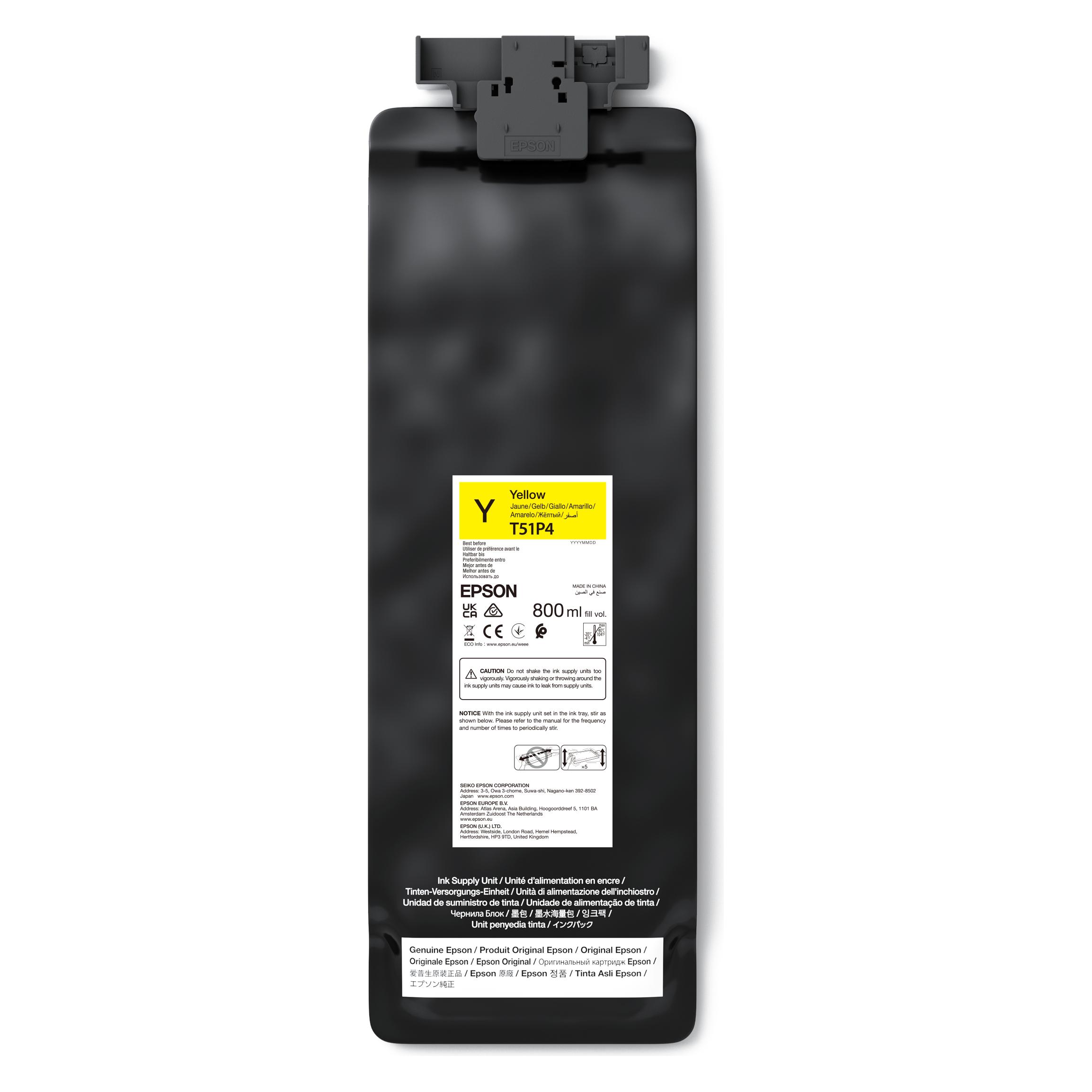 Epson Printer accessories UltraChrome GS3 Yellow T51P400 (800ML) | (Y) (C13T51P400)