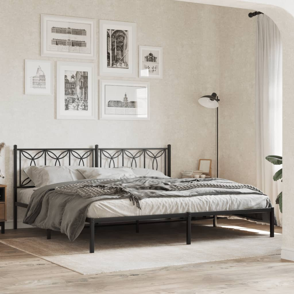Lark Manor Gonzales Bed Frame Black 193 x 203cm