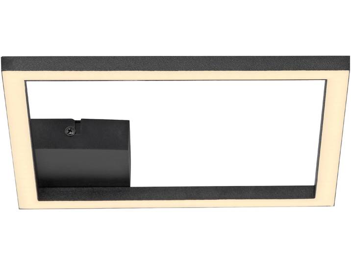 JUST LIGHT LED Deckenleuchte IVEN , schwarz, 1, H: 3,7cm, 1 Stk., Leuchten, LED Deckenleuchte