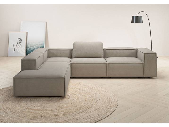 Home affaire Ecksofa Watertown luxuriöses Design & erstklassige Qualität, Japandi Design, Breite 311 cm