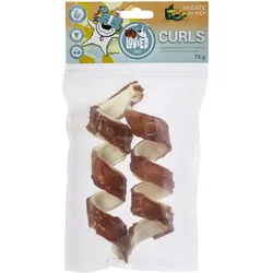 Lov&Ed Curls Ente, 2 Stück, 75g - Gedrehte Kauknochen für Hunde