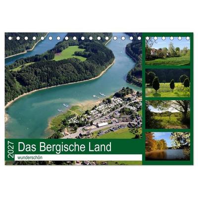 Das Bergische Land - wunderschön (Tischkalender 2027 DIN A5 quer), CALVENDO Monatskalender