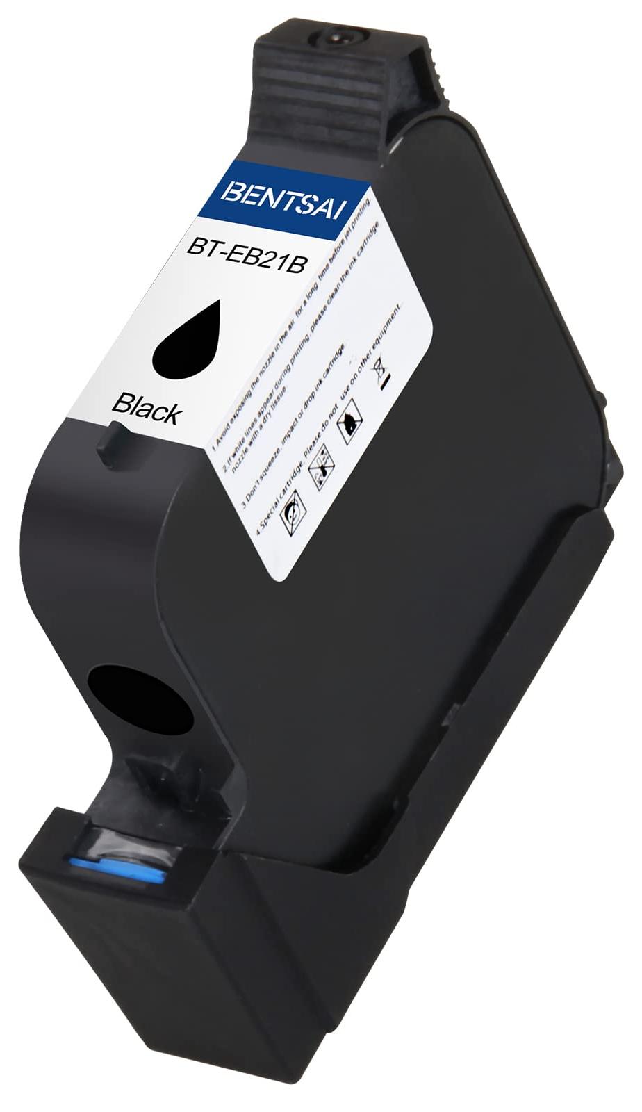 Tintenpatrone EB21B schwarz wasserbasiert für Handdrucker B30