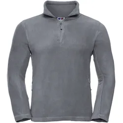 Russell Adults' Quarter Zip Outdoor Fleece, convoy grey, S