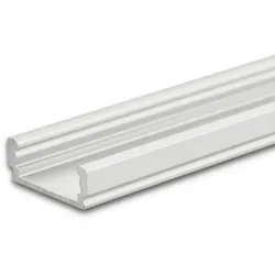 ISOLED LED Aufbauprofil SURF12 FLAT, Aluminium, 200cm, Alu eloxiert ISO-112805