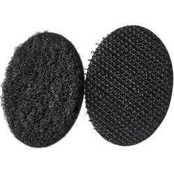 Klettpunkte auf Rolle, 16 mm | schwarz | Haken, Nylon, Polyester