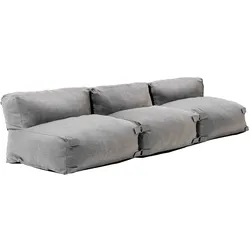 Oviala Business Modulares Gartenmöbel 3-Sitzer grau