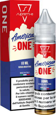 Suprem-e Americanone Liquido Mini Shot Mix 10ml Pop Corn Burro Caramello Salato