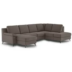 COTTA Wohnlandschaft Boom Stoff Grau Taupe