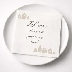 Serviette Sweet Home beige