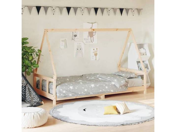 SALE 2025 Lit Cabane d'enfant MOOD - Cadre de lit Cadre de lit pour enfant 90x190cm - Bois de pin massif ABHT 6005201