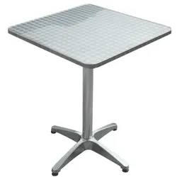 Garden Pleasure Klapptisch »Bistro« quadratisch 60 x 60 cm silber, 60x70x60 cm