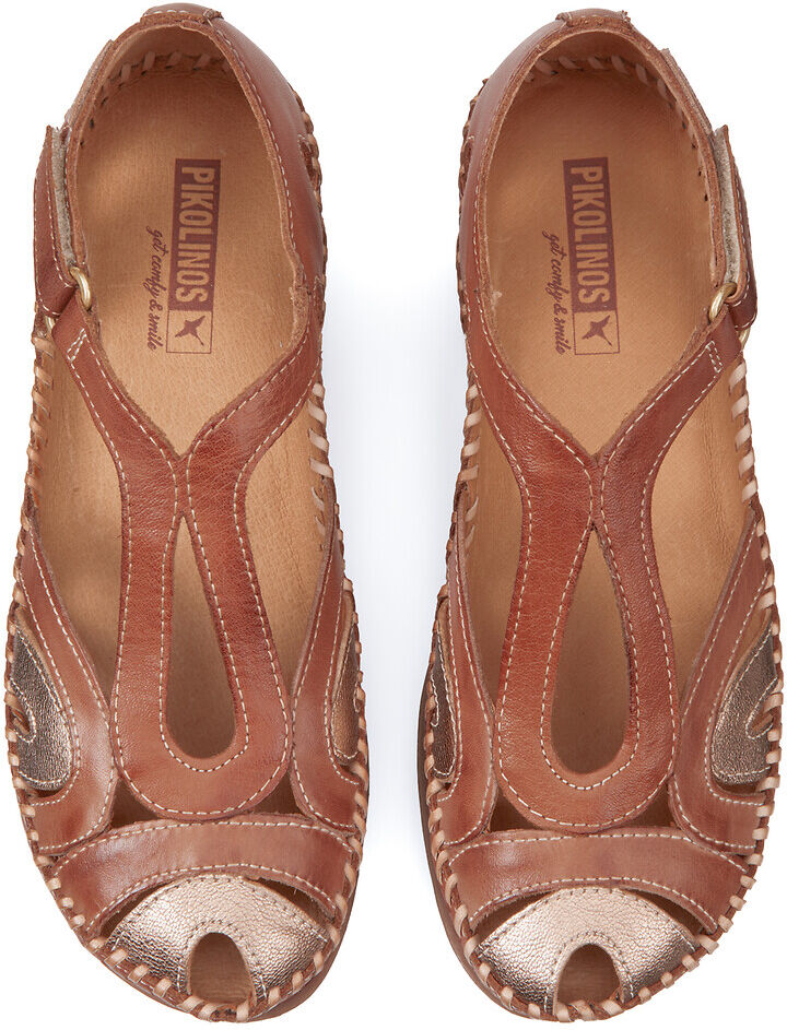 PIKOLINOS Sandales en cuir, talon compensé