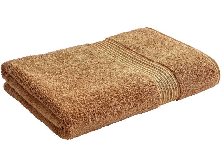 Badetücher CHRISTY SUPREME , braun (cinnamon), B:90cm L:165cm, Walkfrottier, Obermaterial: 100% Baumwolle, Handtücher, Badetücher, Premium-Badetücher in Luxusqualität, 650g/m², 90x165cm, 2er Set