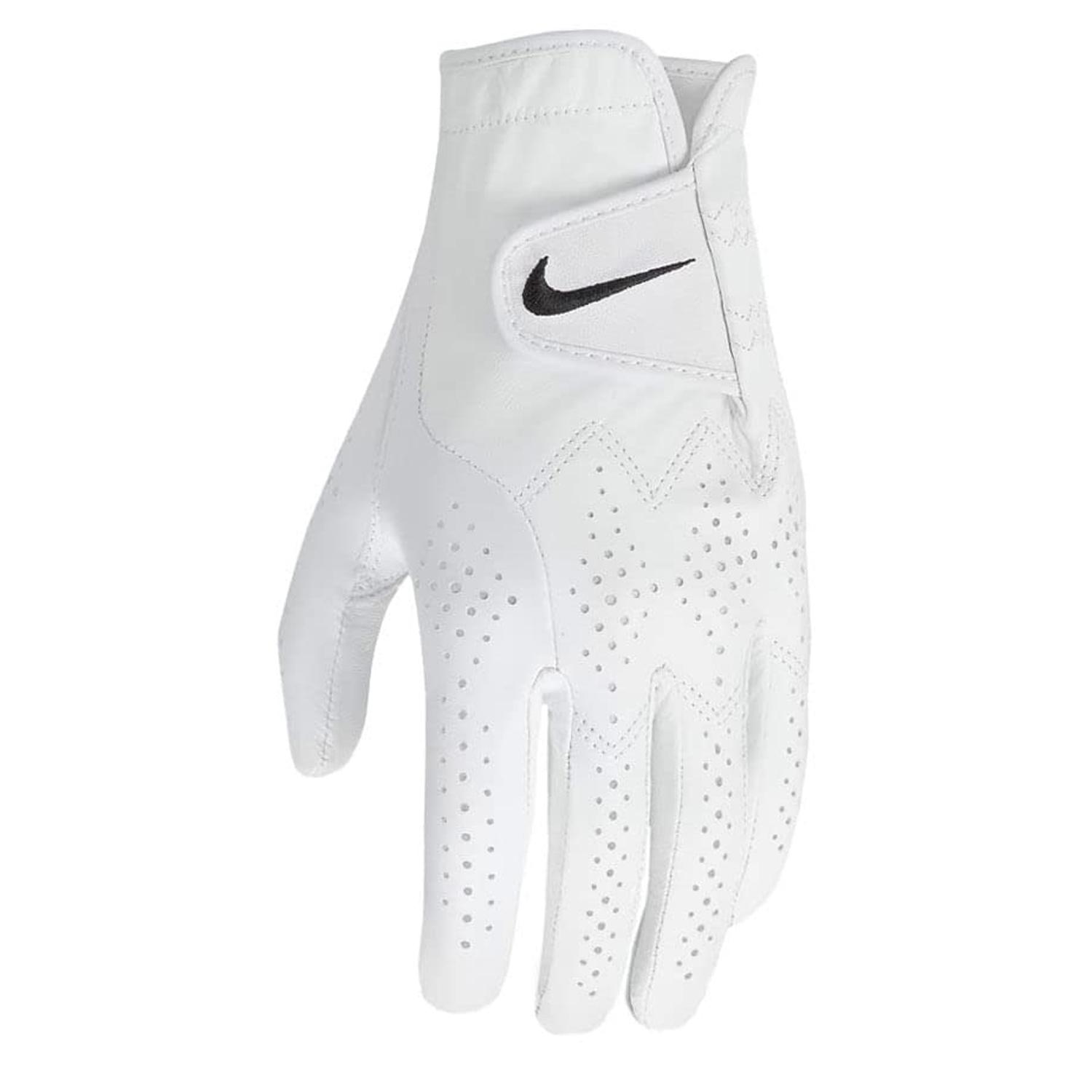 Nike Heren Tour Classic IV Leren Golfhandschoen (Wit)