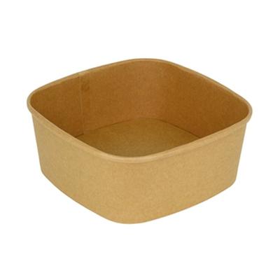 MONOUSO - Verpackung Quadratische aus Kraftkarton 1000ml 17x17x6,5cm (300 Stück)