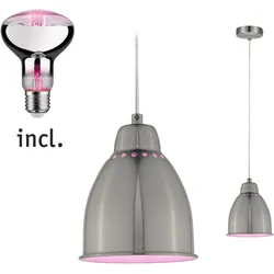 Paulmann Neordic Bundle Pendelleuchte Hilla + LED Reflektor E27 Eisen gebürstet dimmbar Metall / 230V 200lm 6,5W 1300K 5118