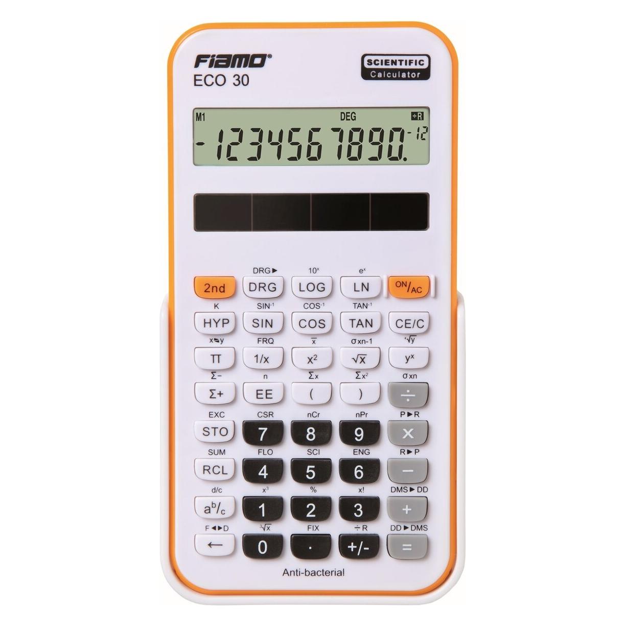 Fiamo Taschenrechner FI-ECO 30 orange LC-Display: 10-stellig (Solarenergie) (803522)