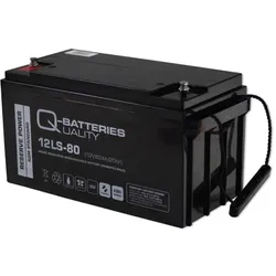 Q-Batteries 216V-Anlage 18 x 12LS-80 für Sicherheitsbeleuchtung Inkl. Zubehör und Verbinder für Aufstellung 2 Etagen je 3 Reihen oder 3 Etagen je 2 Reihen
