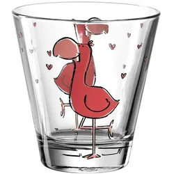6er-Set Leonardo Wasserglas Bambini 215 ml Glas Bunt