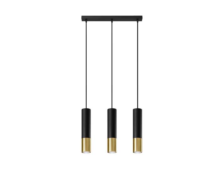 Design Pendellampe „Loopez“ - 3-flammig (linear) Gold Sollux Lighting