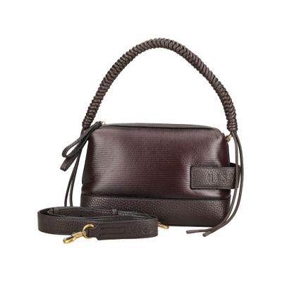 Henkeltasche HISPANITAS "Hispanitas Taschen Lederimitat/Textil", Damen, Gr. onesize, braun (espresso), Lederimitat, Taschen