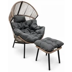 Moderner Garten-Cocoon-Sessel – Eleganz und Komfort in der Einsitzer-Ausführung