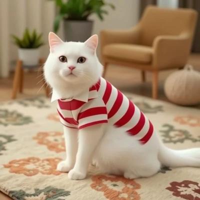 Inspire Essentials Summer Dog Polo Shirt Casual Pet Clothing red m