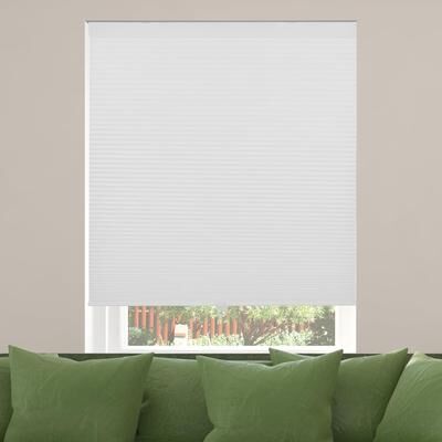 Calyx Interiors White Cordless Cellular Room Darkening Honeycomb Shade