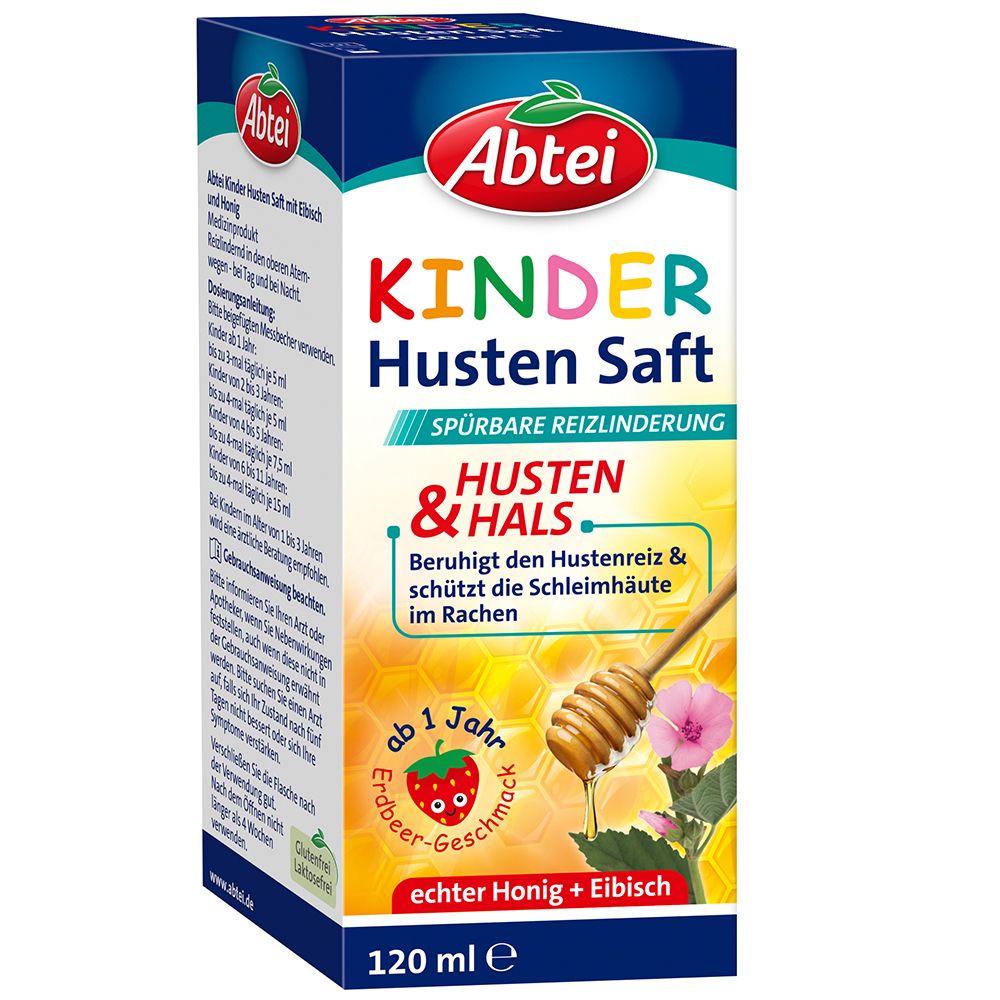 Abtei Kinder Husten Saft Eibisch und Honig 120 ml Sirup