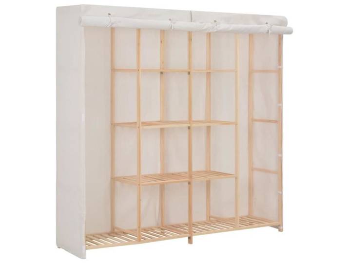 Garde-robe - VIDAXL - 173x40x170 cm - Bois - Tissu - 2 portes