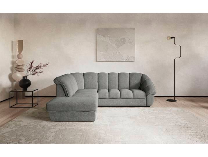 Ecksofa COTTA Mado, Breite 260 cm , grau, B:260cm H:88cm T:104cm, 100% POLYESTER (PES), Sofas, Ecksofa, verschiedene Sofas individuell kombinierbar