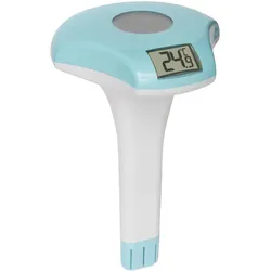 Digitales Solar-Poolthermometer mit Akku: Kabellose Temperaturmessung für Pools & Teiche, wetterfest, präzise & energiesparend