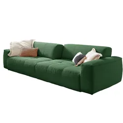 SOFA MIT SITZTIEFENVERSTELLUNG PALACE Smaragdgrün Cord Relaxfunktion