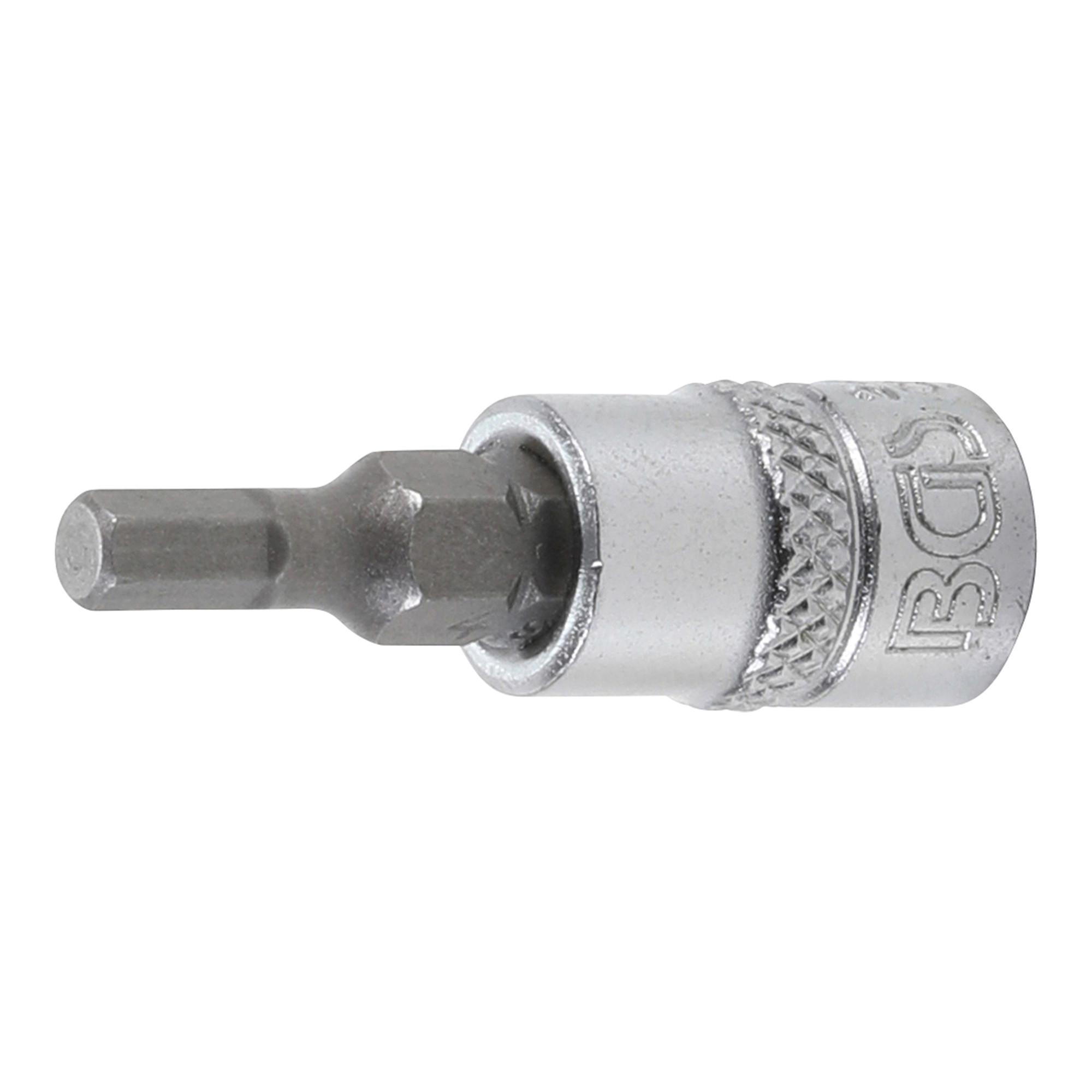 BGS Bit-Einsatz Antrieb Innenvierkant 6,3 mm Innensechskant 4 mm ; BGS technic (2498)