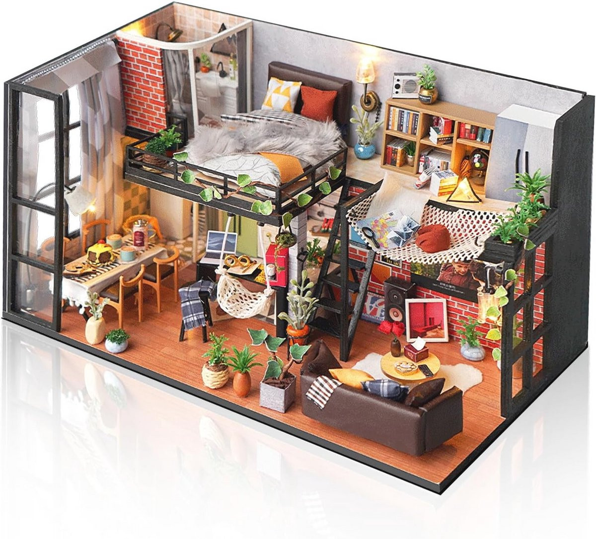 Doe-het-zelf miniatuurhuis bouwpakket voor volwassenen - Creatief diorama-model voor woningdecoratie