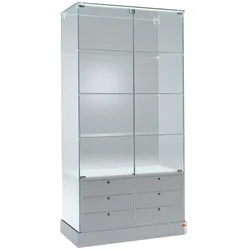 Glas Vitrine mit Schubladen JT-L100CS