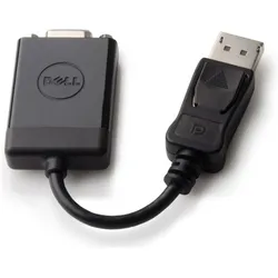 Dell Display Port to VGA Adapter (DisplayPort, VGA), Video Adapter, Schwarz