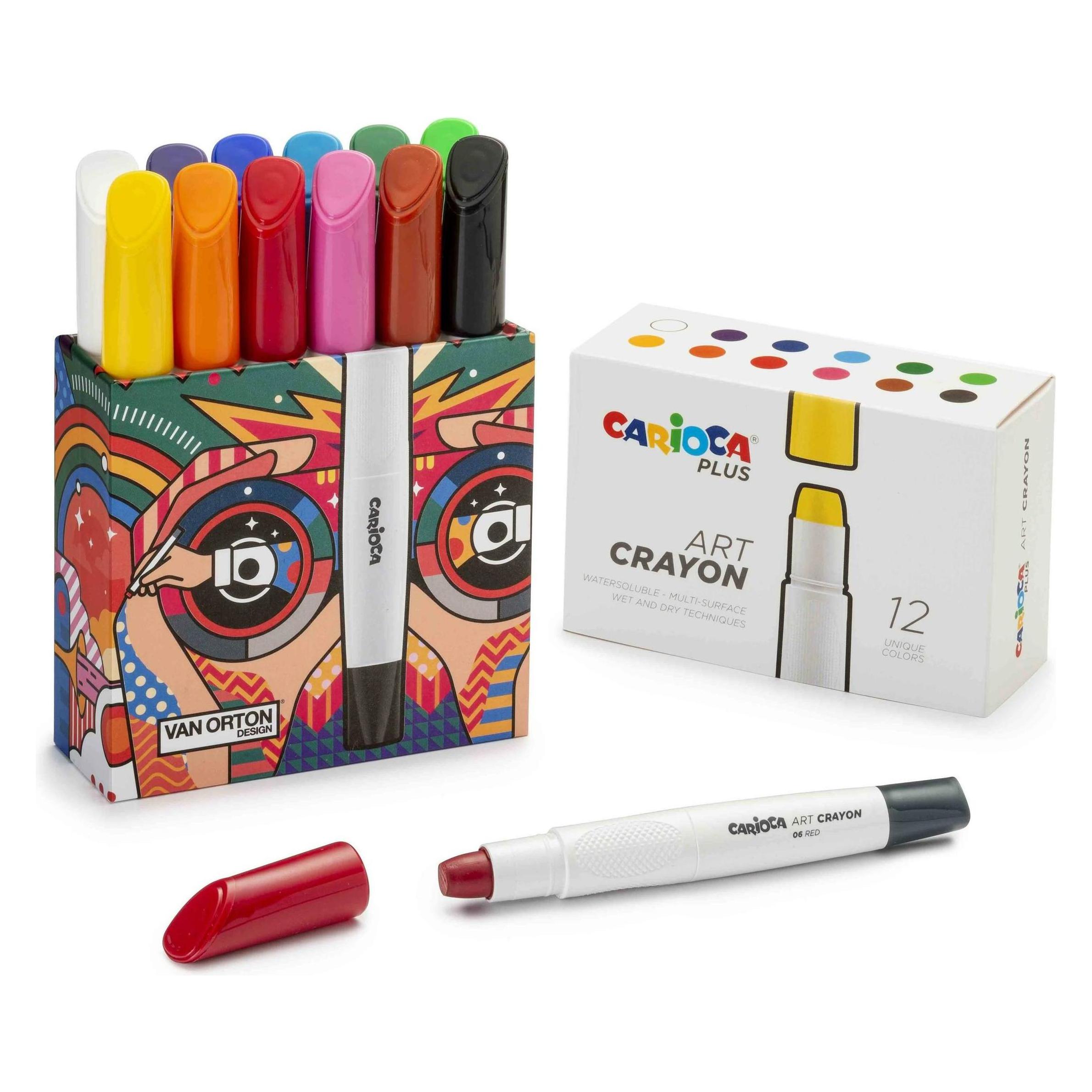 Carioca Plus - Art crayons water-soluble, 12 pcs (809313) (12x) (809313)
