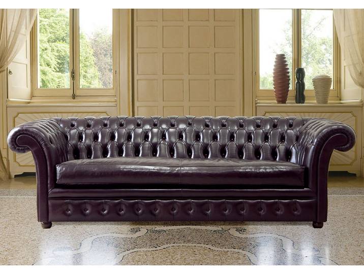 Xlmoebel Chesterfield-Sofa Klassisches 3-Sitzer Sofa im Kensington-Stil, Sofa, Made in Europa