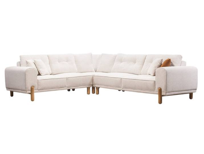 Villa Möbel Ecksofa Baha, 1 Teile, mit Schlaffunktion durch umklappbare Rückenlehne