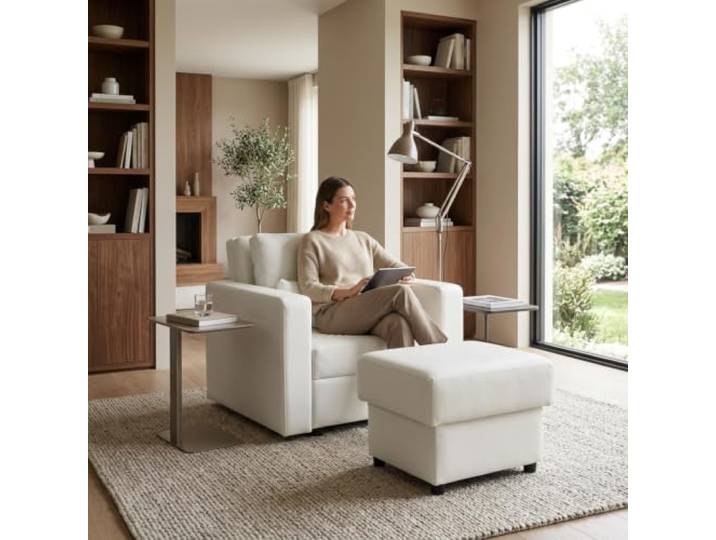 Family Meble Schlafsessel Komo Boston mit Hocker – Variante Boston 00