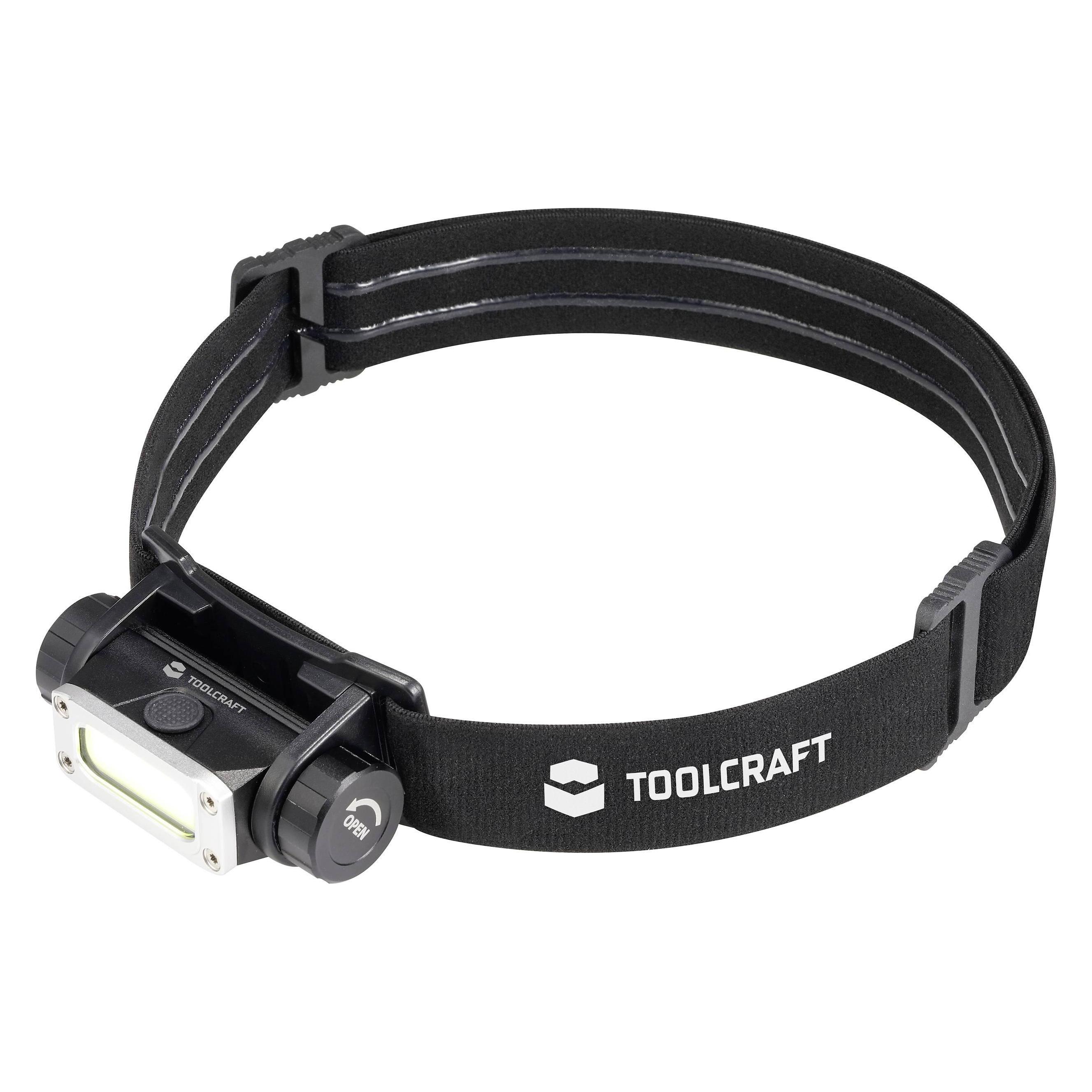 Toolcraft TO-9469515 COB LED Stirnlampe Li-Ionen Akkus 450 lm 13 h TO-9469515 (450 lm) (TO-9469515)