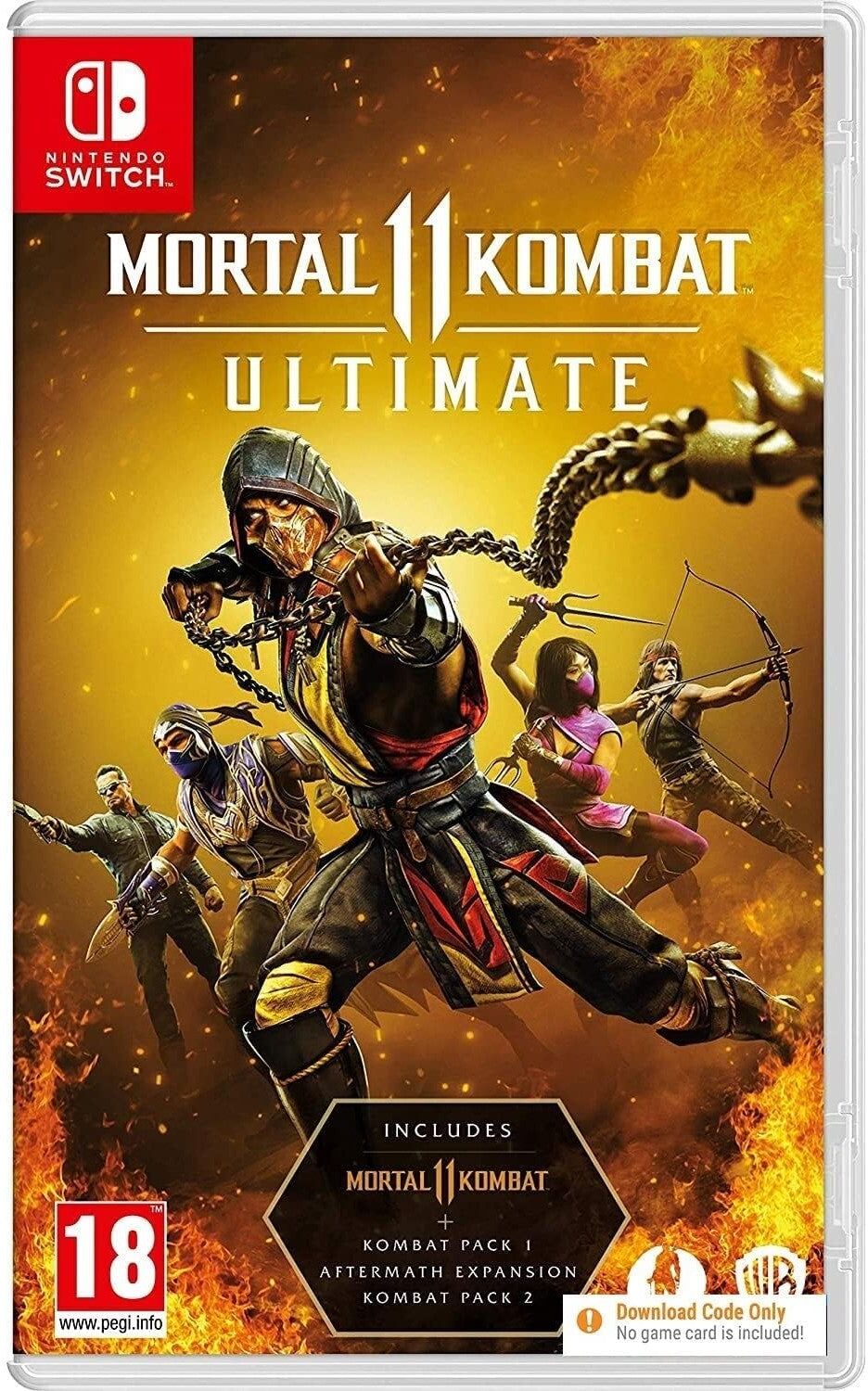 Warner Bros. Games Mortal Kombat 11 Ultimate for Nintendo Switch (Code in Box) - Download Code - PEGI 18
