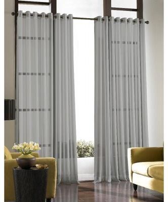 Soho Voile Lightweight Sheer Grommet Long-length Curtain Panel
