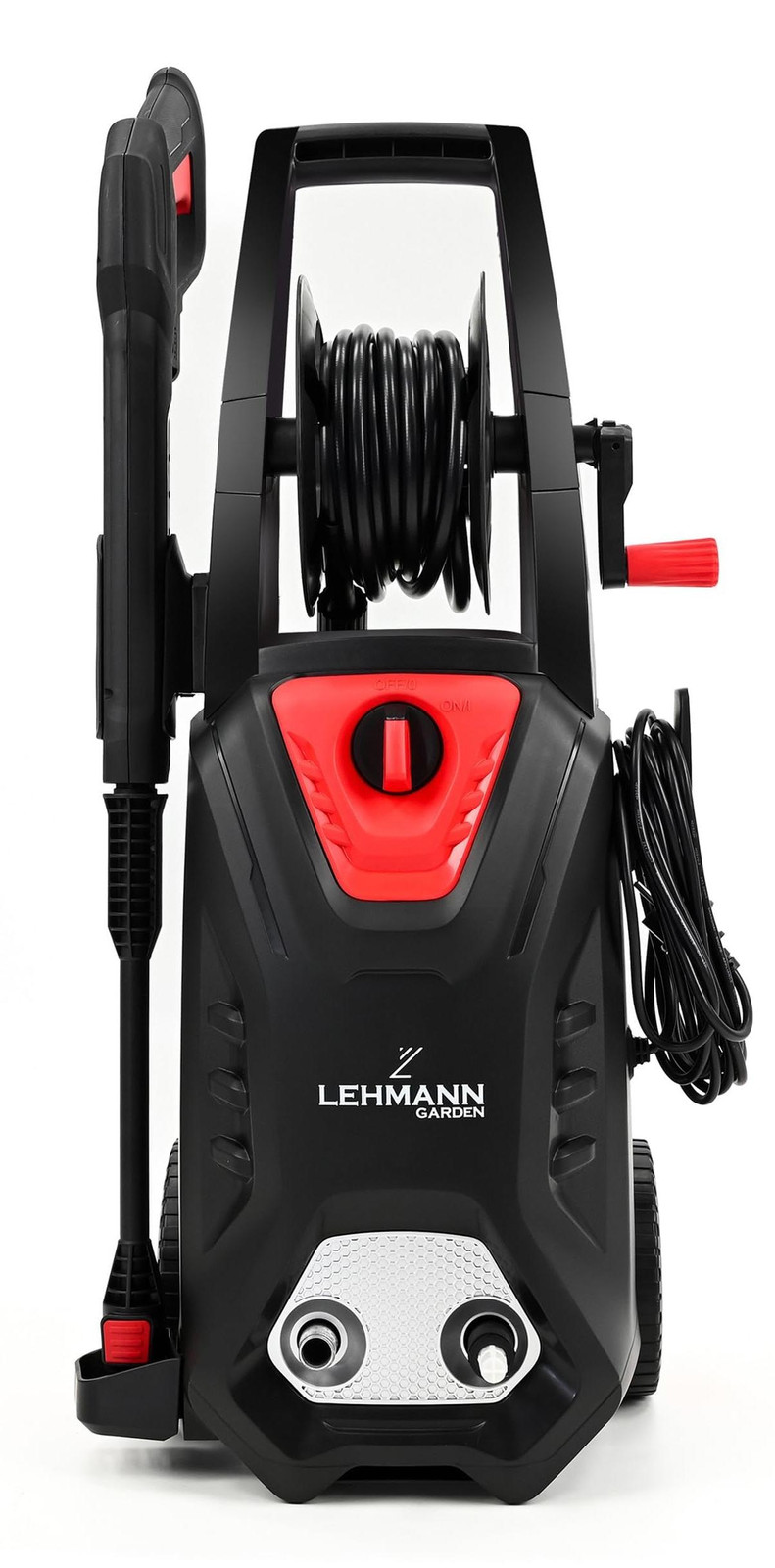 Selius Hogedrukreiniger Elektrisch - 1800W - 220 Bar - 450 Liter per uur - Aluminium Pomp - Zwart Rood