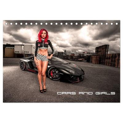 Cars and Girls (Tischkalender 2025 DIN A5 quer), CALVENDO Monatskalender